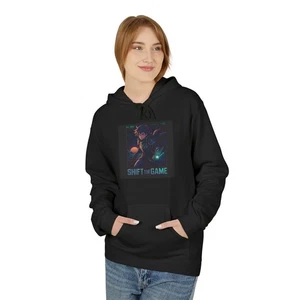 Shift the Game Hoodie | Neon Gamer Space Design - Bild 1 von 33