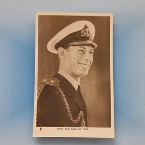 Postal de la realeza británica C1930 foto real HR el duque de York uniforme de la marina - Imagen 1 de 2