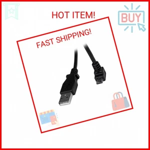 2m Down Angle Micro B to Down Angled Micro USB Cable - Picture 1 of 2