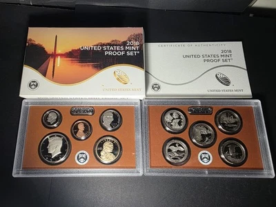 2018 Clad Proof Set U.S. Mint Original Government Packaging OGP COA - Image 1 of 3