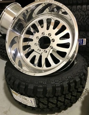 22x12 American Force SS Polished Wheels With 33x12.50 Fury MT2 | Wheel/Tire Pkg - Image 1 of 2