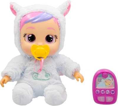 Cry Babies Jenna's Sleep Routine Interactive Doll with 25 Sounds & Reactions New - Image 1 of 4
