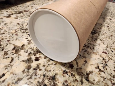 🔥--2 PACK-- TUBOS DE CORREO KRAFT DE 4 pulgadas x 20 pulgadas🔥 Marca Partners con tapas blancas Foto 1 de 4