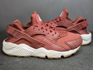 Nike Air Huarache Run Borgogna Cedro Rosso Gomma Scarpe Sneakers US Donna 6,5 - Foto 1 di 5