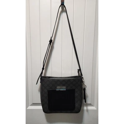 Bolso Bandolera Nine West Para Mujer Negro Jet y Gris Bolso de Hombro Cartera ¡Nuevo! Foto 1 de 4