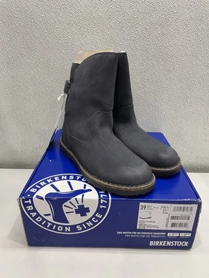 Birkenstock Uppsala Botas de Cuero Gamuza de Oveja Unisex W8, M6 en Grafito Foto 1 de 4