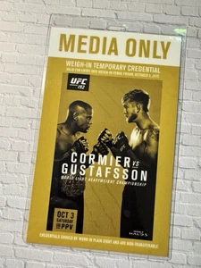 UFC 192 CORMIER vs GUSTAFSSON HOUSTON 2015 MEDIA CREDENTIAL/PRESS PASS wiegen - Bild 1 von 4