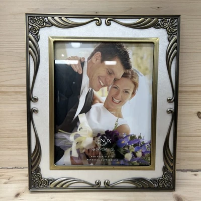 Álbum de boda Lenox 8x10 plateado artículos de regalo 18 páginas de fotos rosas Foto 1 de 4