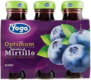 YOGA FRUCHTSÄFTE MIT HEIDELBEERGESCHMACK MIT SCHRAUBVERSCHLUSS 12 X 125 ML - Bild 1 von 3