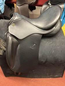 NWT Kieffer Kiel Black Dressage Saddle Size 1 / 17" - Picture 1 of 9