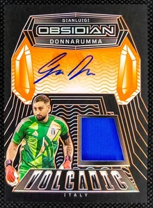 GIANLUIGI DONNARUMMA 2024-25 Panini Obsidian Jersey Patch Auto ORANGE /149 - Picture 1 of 2