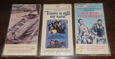 Terence Hill Bud Spencer VHS Lot: Trinity/Trinity is Still Name/All the Way Boys - Image 1 of 2