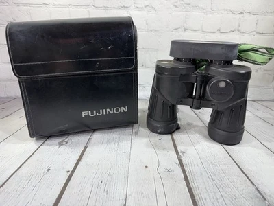 FUJINON MARINE 7 X 50 BINOCULARS US MILITARY HIGH QUALITY BRIGHT CLEAR & CASE - Image 1 of 4