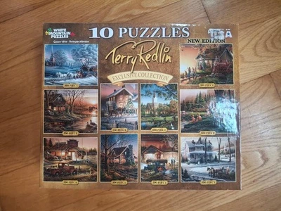 Rompecabezas Terry Redlin 10 en uno colección exclusiva rompecabezas White Mountain 978 Foto 1 de 2