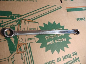 Vintage Stanley 85-830 15/16 X 1 Long Double Boxed End Chrome Wrench USA Tool - Picture 1 of 9