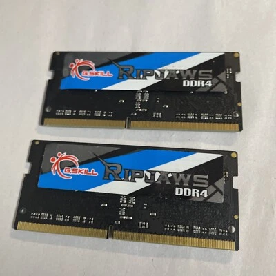 16GB (2 x 8GB) G Skill DDR4 SODIMM RipJaws PC4 Ram Memory F42400C16D16GRS CPU19 - Image 1 of 2
