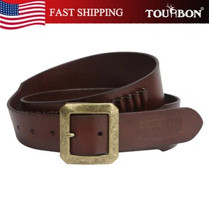 TOURBON Real Leather .17/.22 Caliber Cartridge Bandolier Ammunition Belt Man USA - Picture 1 of 9