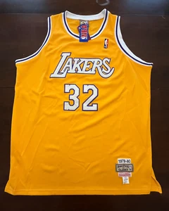 Magic Johnson Jersey 1979-1980 Mitchell&Ness Hardwood Classics Sz 54 Lakers Vtg - Picture 1 of 9