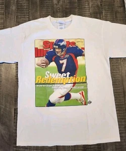 1998 Denver Broncos Super Bowl T-Shirt Gr. L John Elway Sports Illustrated Cover - Bild 1 von 15