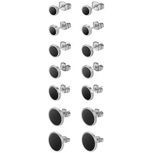 16pcs Stainless Steel Men Women Ear Stud Earrings Piercings Tunnel Plug Post - Picture 1 of 24