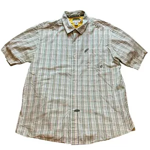Ecko Unltd Shirt Mens 2XL Green Plaid Baggy Grunge Y2K Skater Street Wear - Picture 1 of 10
