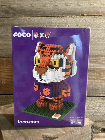 FOCO The Tiger Clemson Tigers BRXLZ Mascot Tiger 715pc Cover