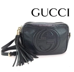 GUCCI Soho Disco Camera Crossbody Bag in Black Leather Shoulder bag - Bild 1 von 10