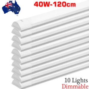 10x LED Slim Ceiling Batten Tube Light 120CM Linear Fluro Fluorescent Dimmable - Picture 1 of 13
