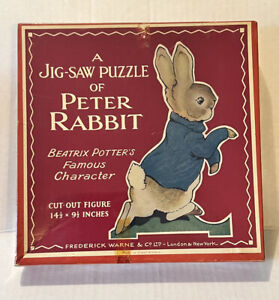 Wooden Puzzle Beatrix Potter Peter Rabbit Jigsaw Warne & Co 1930s Great Britain