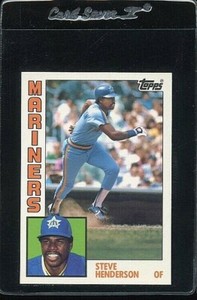 1984 TOPPS TIFFANY #501 STEVE HENDERSON SEATTLE MARINERS 