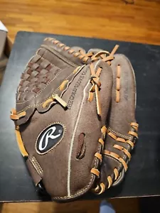 Rawlings FP120 12" Fastpitch Softball Glove Brown Leather Right Hand Throw RH Th - Picture 1 of 3
