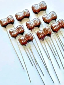8X - 25pF @ 500V (5%) - Condensador de mica sumergida estilo DM15 ~ TONO/AMP/HiFi/RF (M) - Imagen 1 de 3