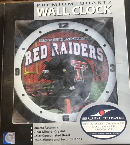Texas Tech Red Raiders Premium Wall Clock Cover