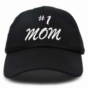 DALIX #1 Mom Hat Number One Mothers Day Gift Embroidered Baseball Cap - Picture 1 of 139