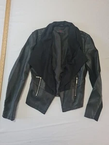 Ladies Jacket New Look Size 14 Long Sleeve Zip Pockets Open Front Black 13760 - Picture 1 of 14