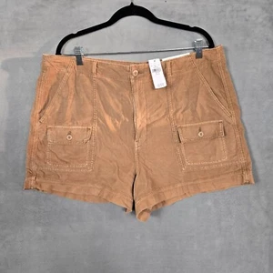 AE American Eagle Highest Rise 90's Boyfriend women Shorts plus size 18 corduroy - Picture 1 of 11