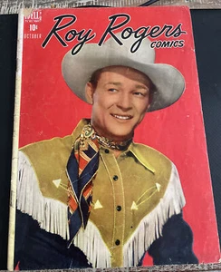 Roy Rogers #10 VG 1948 Dell Comic early photo cover - Picture 1 of 3