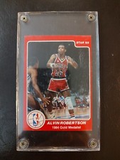 1984-85 Star Alvin Robertson #198 Rookie EX-EX+  Spurs / Bucks Vintage Authentic