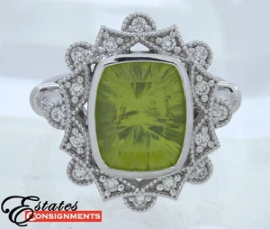 Ben Kho Peridot, Diamond, White Gold Ring - Bild 1 von 7