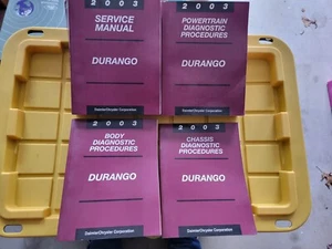 2003 Dodge Durango HEMI SUV Factory Service Manuals set OEM Books Paper Not CD - Picture 1 of 1