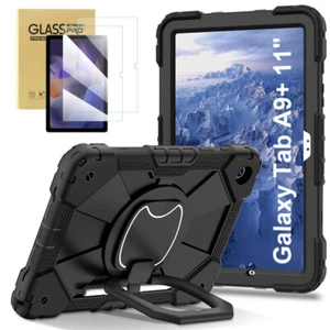 For Samsung Galaxy TabA9 A9+Shockproof Hard Armor Stand Case Cover+Tempered Film - Picture 1 of 47