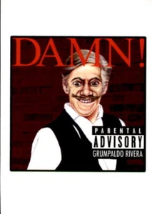 2017 Garbage Pail Kids Network Spews #36 Grumpaldo Rivera Damn! Wacky Packages - Picture 1 of 2