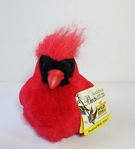 Wild Republic Audubon Birds Northern Cardinal Red 6" Plush Stuffed Toy READ - Picture 1 of 11