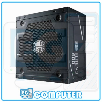 ALIMENTATORE PER PC 600W ATX 2.31 COOLER MASTER ELITE V3 GAMING VENTOLA 12CM  - Immagine 1 di 3
