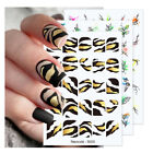 Harunouta 3D Nail Stickers Colorful Reflective Abstract Face Butterfly Nail DIY