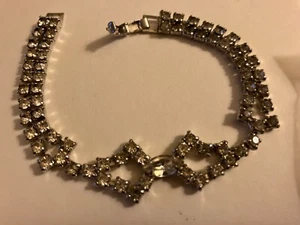 vintage estate rhinestone bracelet - Picture 1 of 3