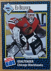 ED BELFOUR, RARE ! 1992 SPORTS ILLUSTRATED FOR KIDS CARD, HOCKEY STAR