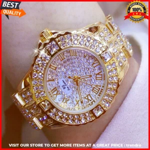 Reloj De Pulsera Para Mujer Oro Lujo De Cristal Relojes Con Diamantes Relojes - Bild 1 von 15