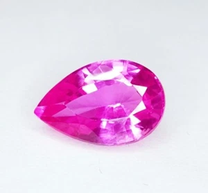 Natural Pink Sapphire 7.82 Ct Loose Gemstone Certified Pear Cut AAA+ Quality Gem - Picture 1 of 10