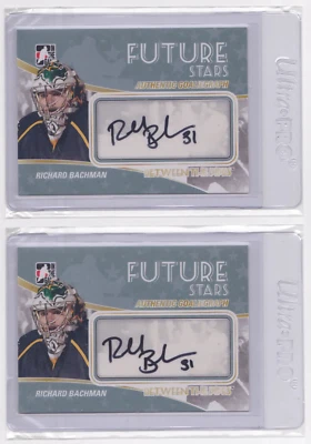 2010-11 BETWEEN THE PIPES FUTURE STARS GOALIEGRAPH RICHARD BACHMAN #A-RBA STARS - Image 1 of 2